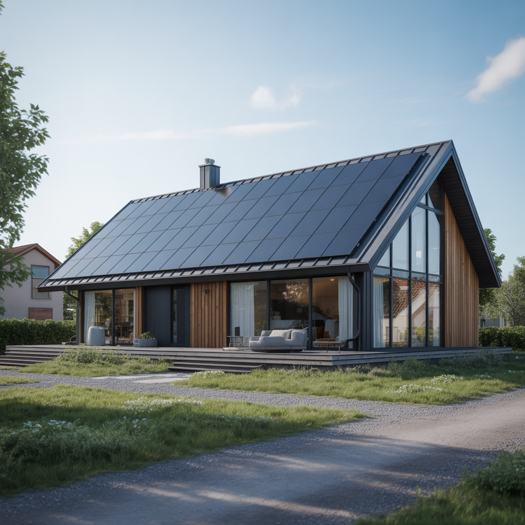 11.Fordelarna med att ha ett platt tak med solcellsanlaggning